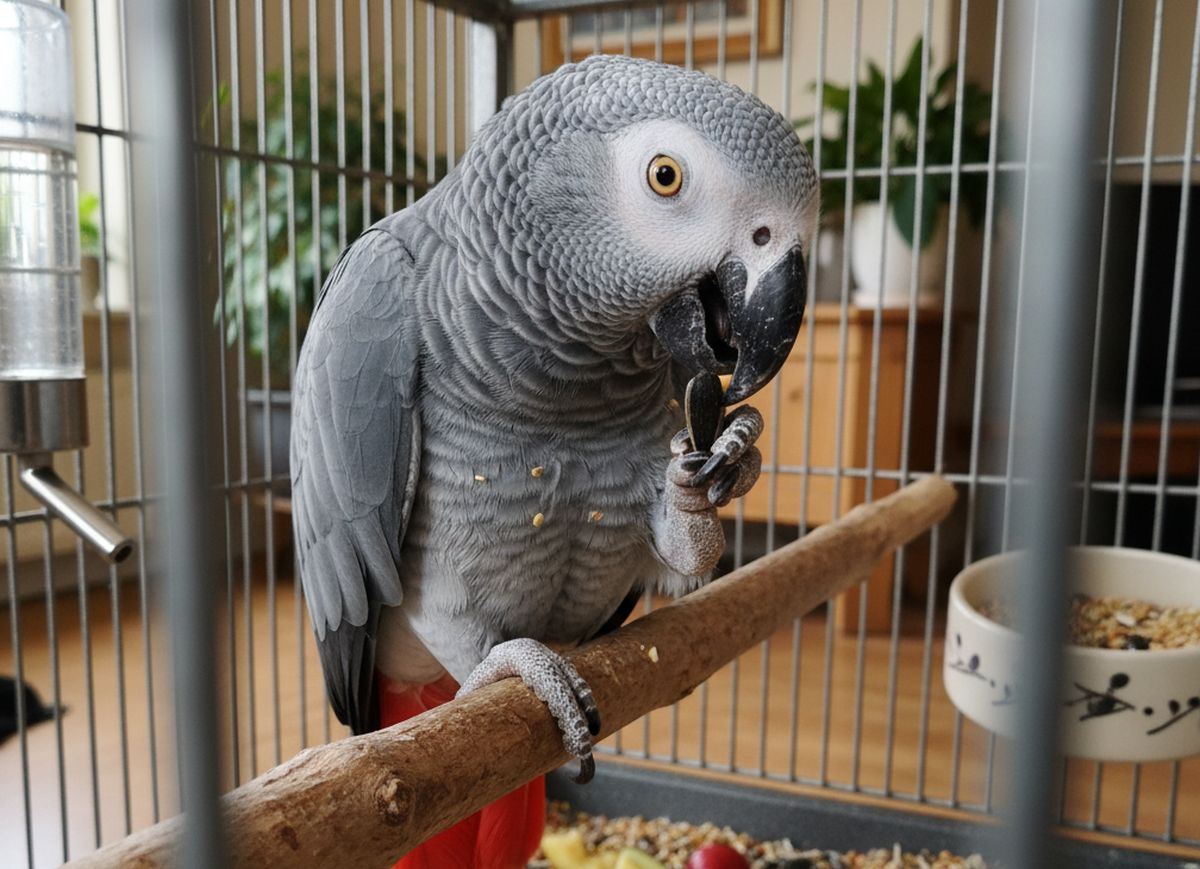 Alimentation du perroquet gris du Gabon : guide pour un régime équilibré