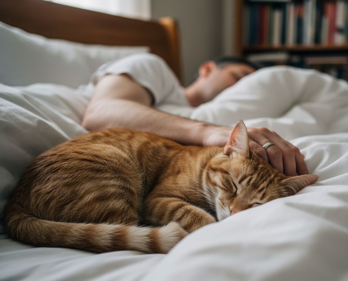 Pourquoi mon chat dort avec moi dans mon lit