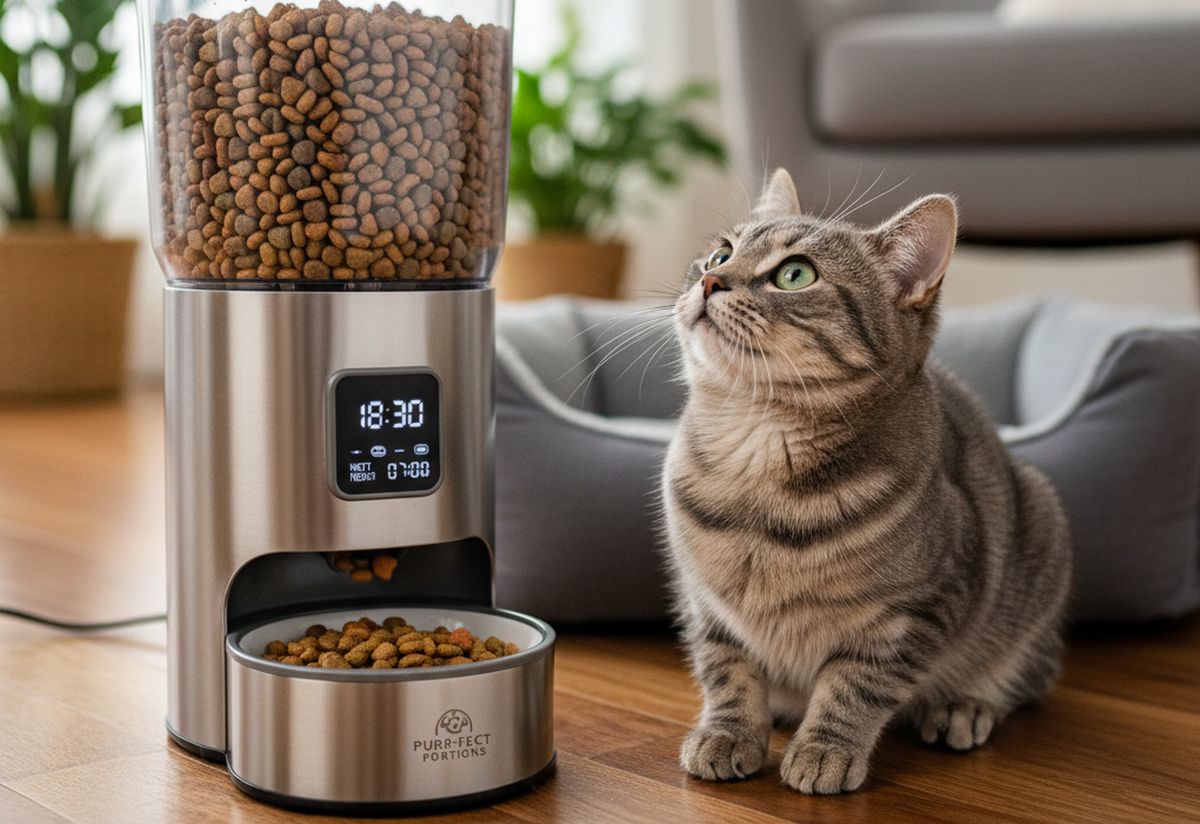 Meilleur distributeur automatique de croquettes pour chat en 2026